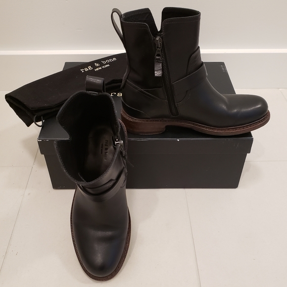 Rag & Bone Ashford New Moto Boots - Picture 7 of 15